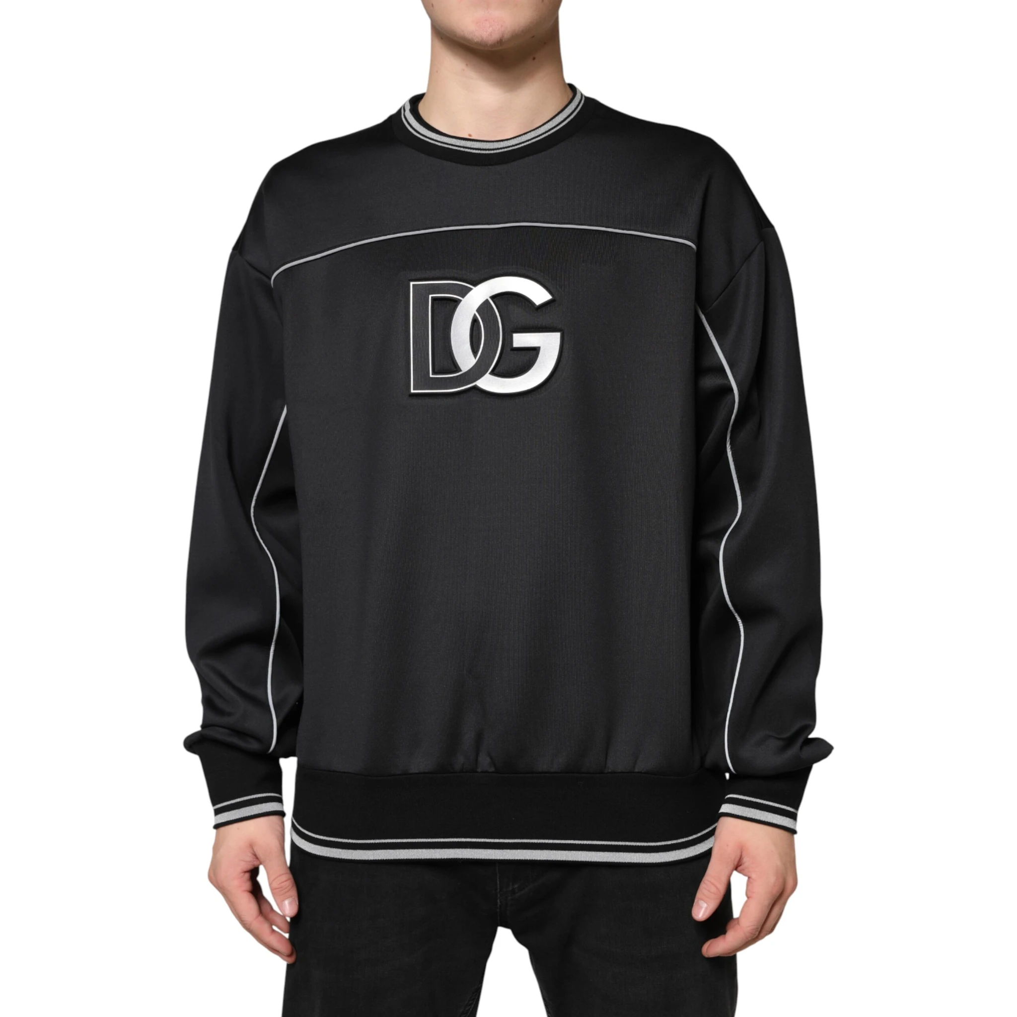 Black DG Logo Crew Neck Sweatshirt Sweater