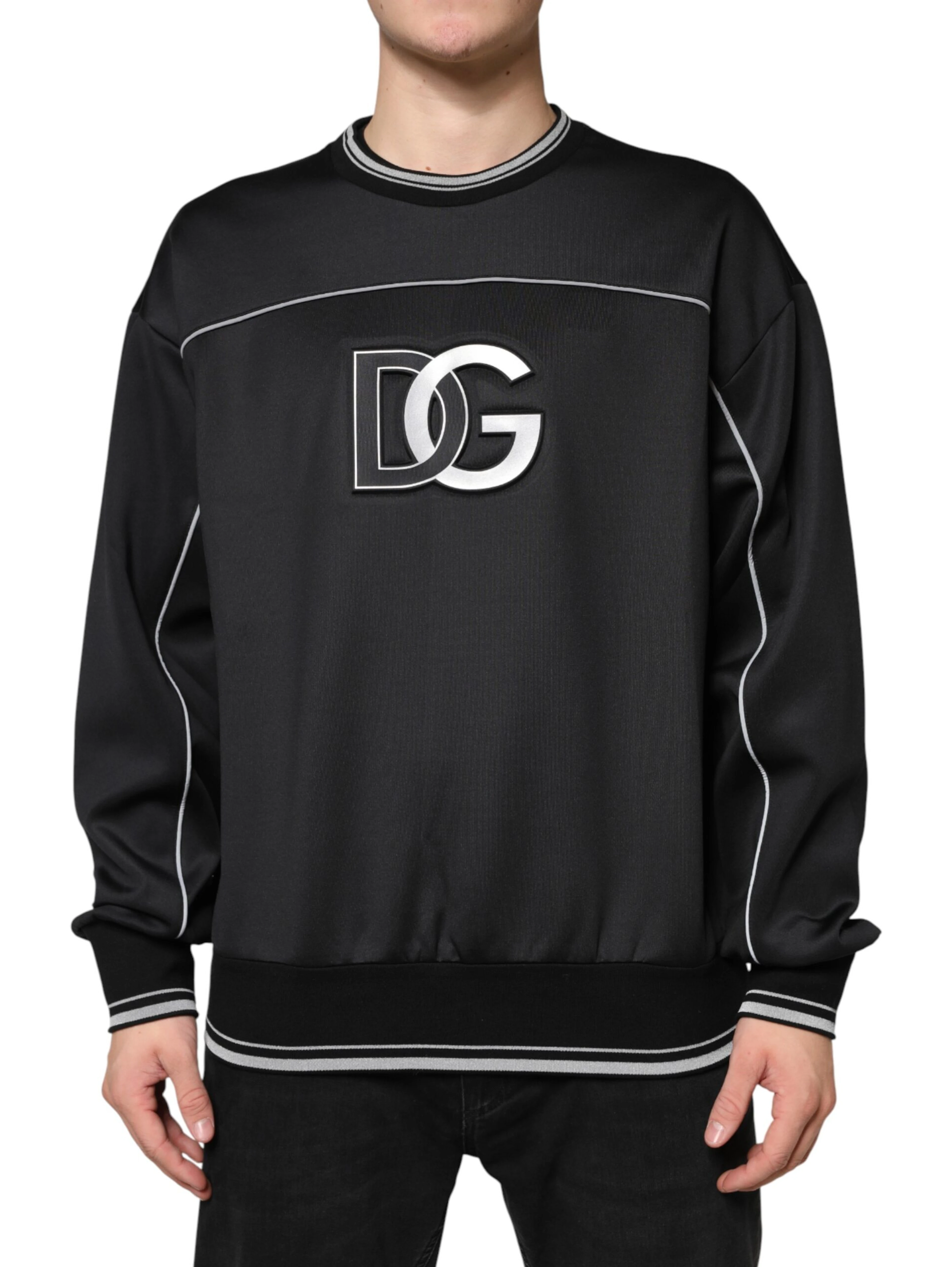 Black DG Logo Crew Neck Sweatshirt Sweater