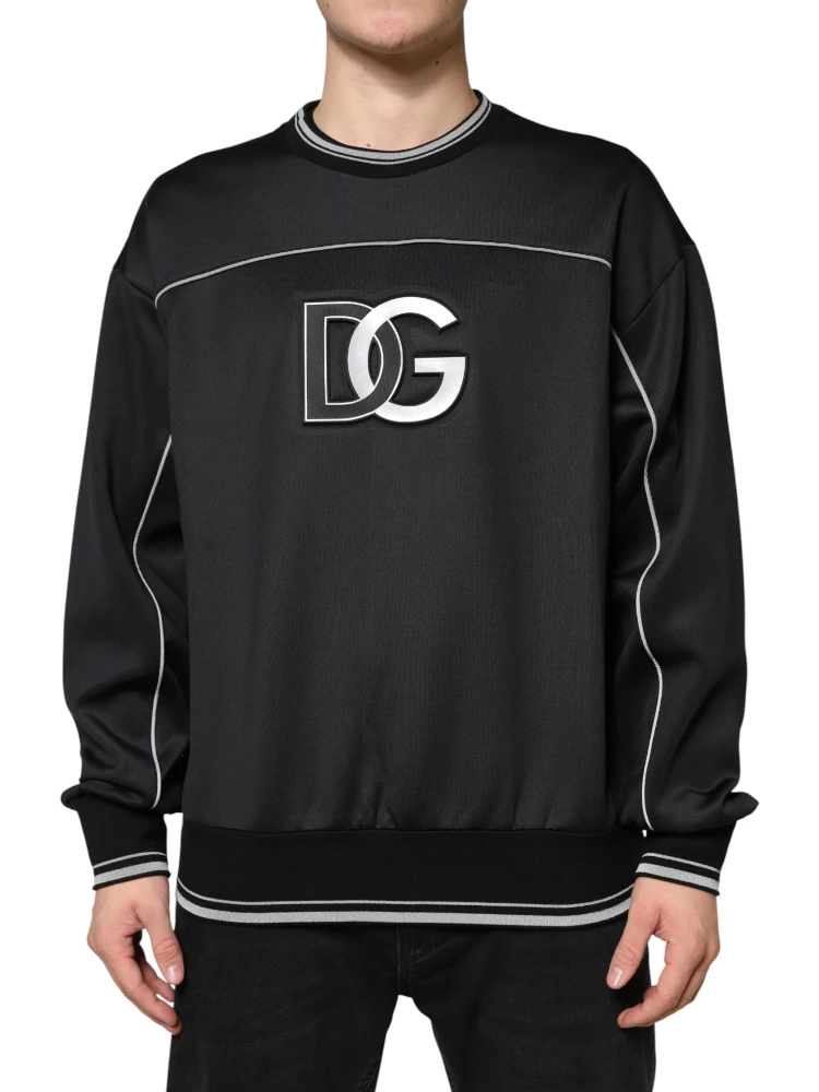 Black DG Logo Crew Neck Sweatshirt Sweater alternative