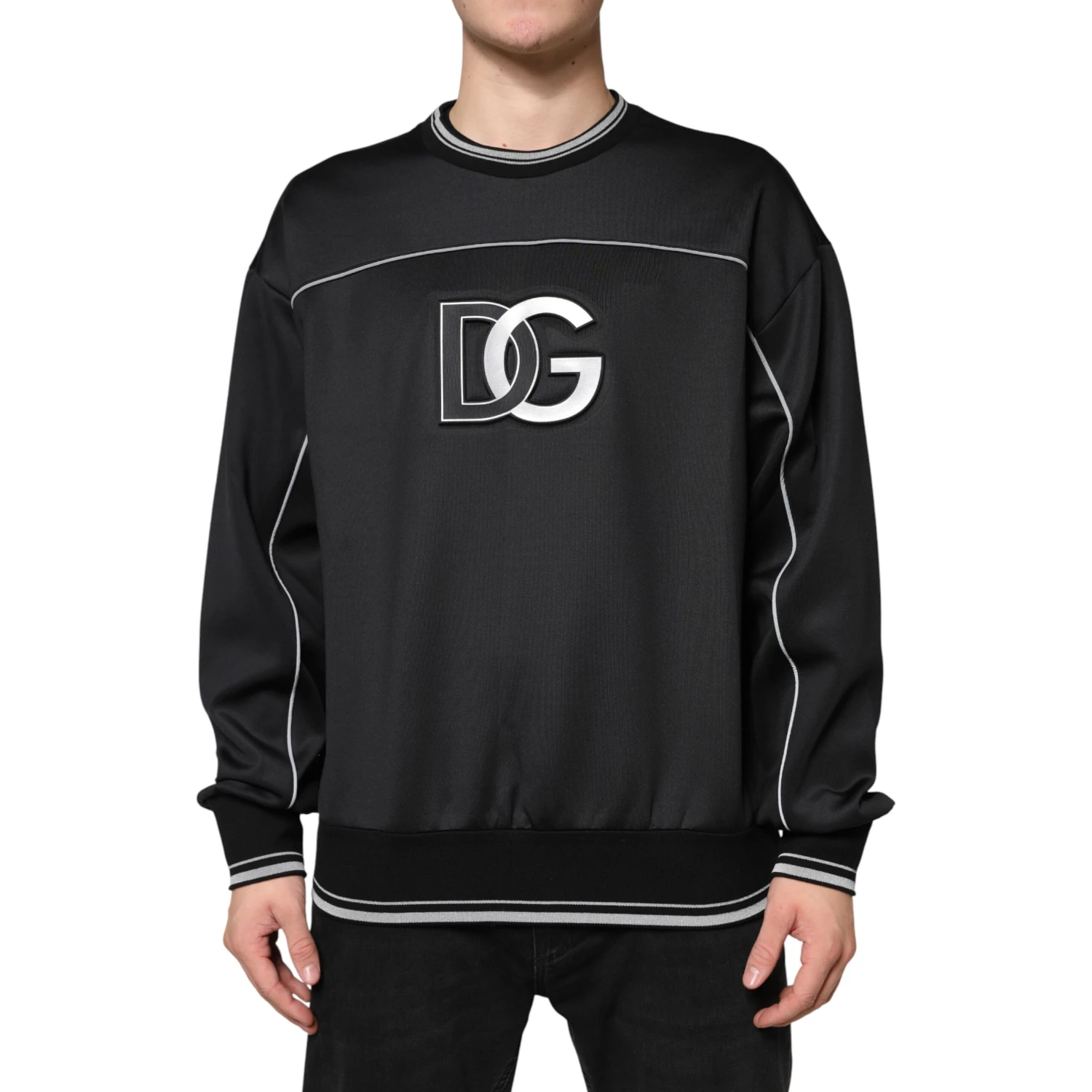 Black DG Logo Crew Neck Sweatshirt Sweater
