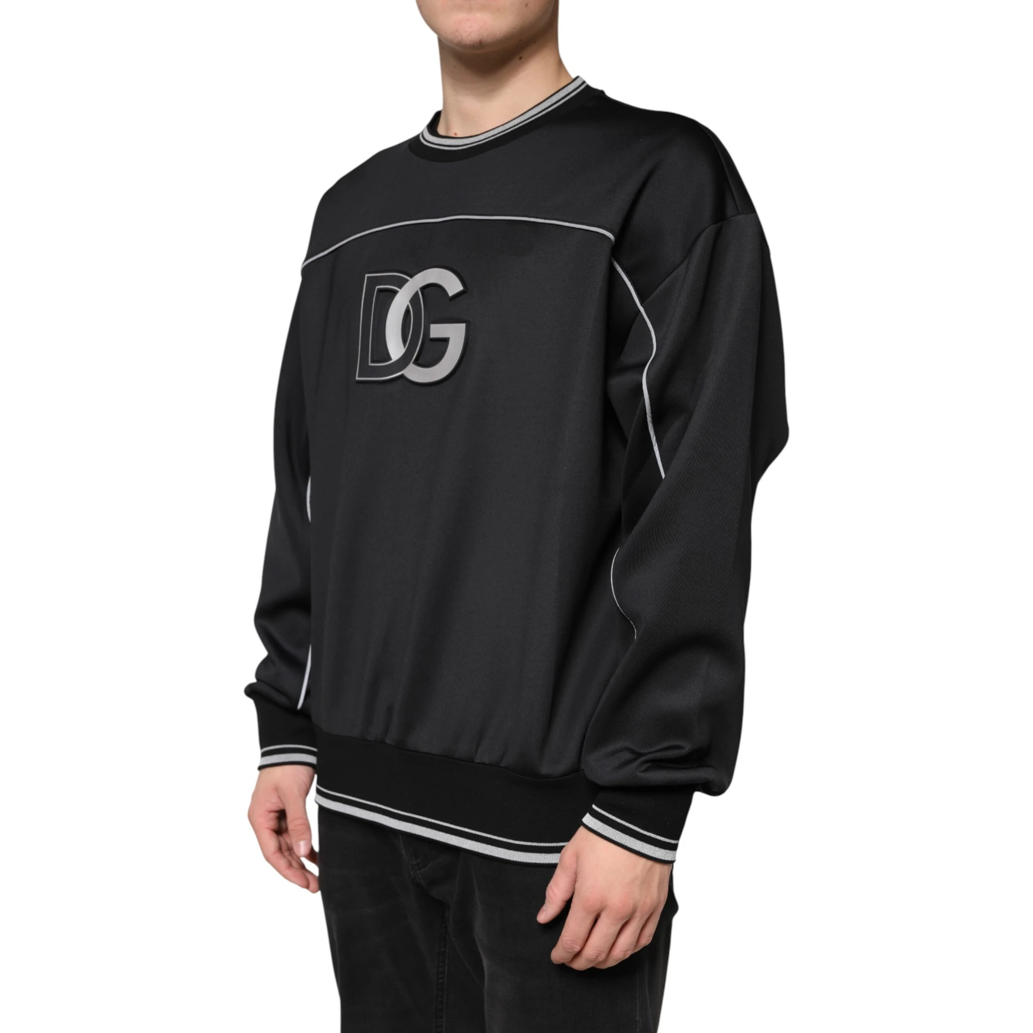 Black DG Logo Crew Neck Sweatshirt Sweater