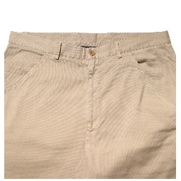 Beige Cotton Skinny Chino Trouser Pants