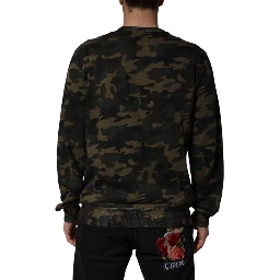 Multicolor Camouflage Men Sweatshirt  Sweater