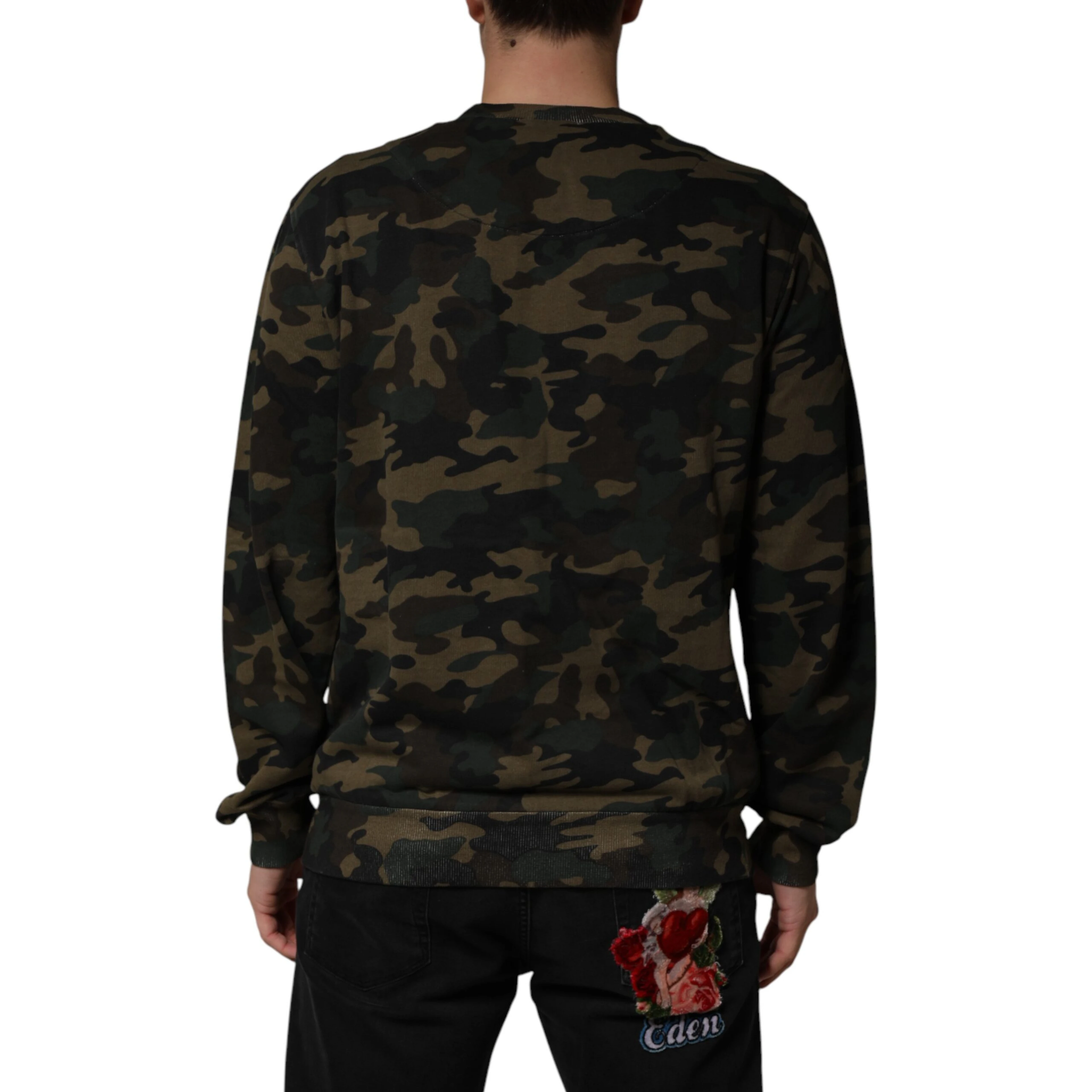 Multicolor Camouflage Men Sweatshirt  Sweater
