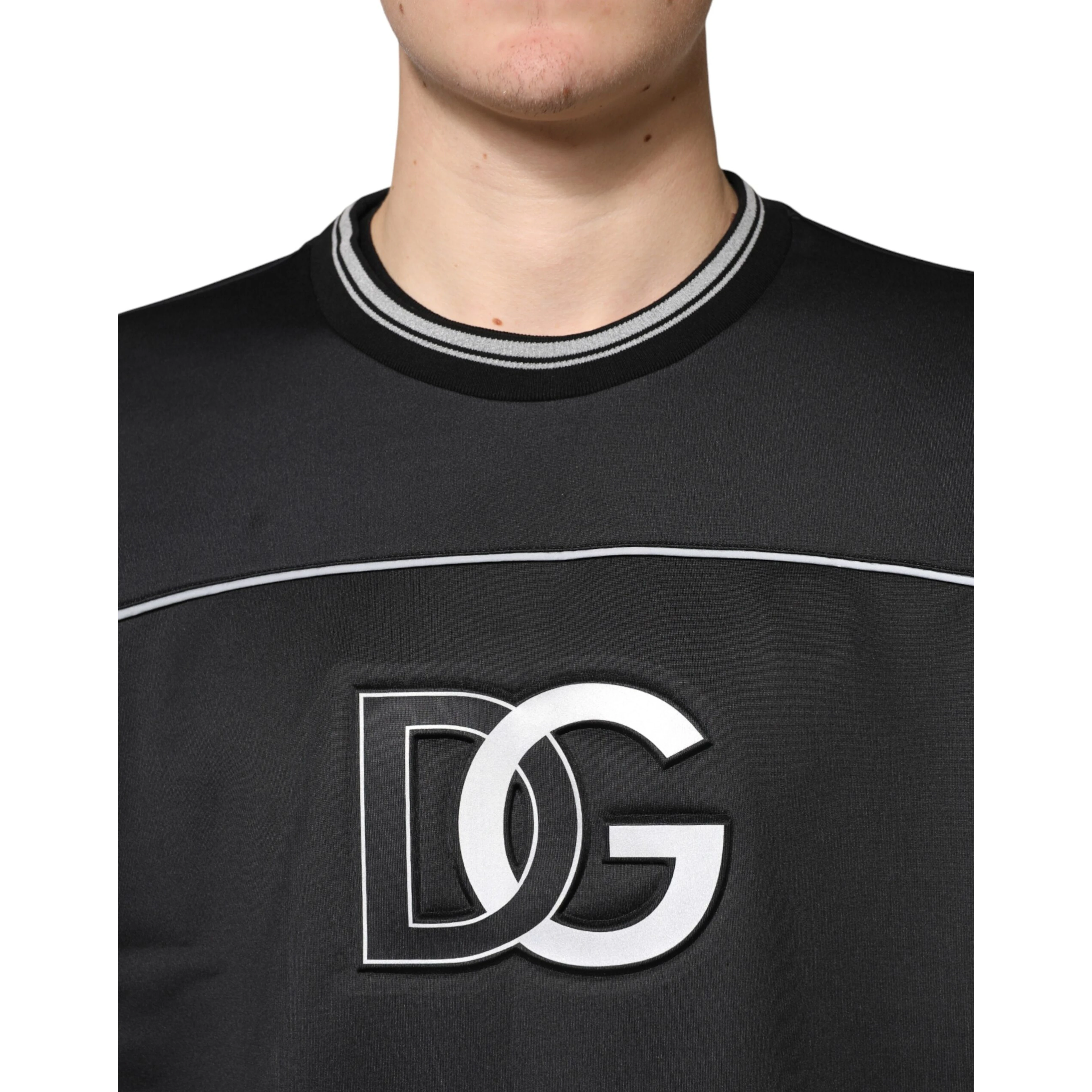 Black DG Logo Crew Neck Sweatshirt Sweater