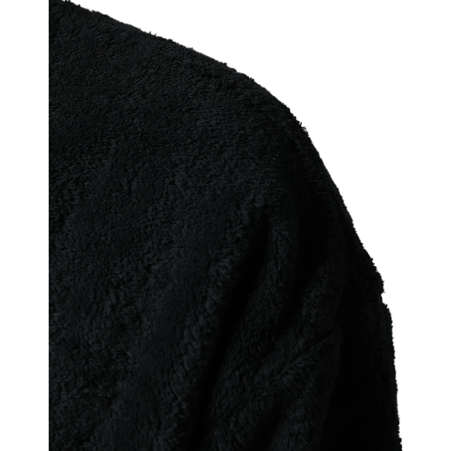 Black Cotton V-Neck Men Sweatshirt Sweater