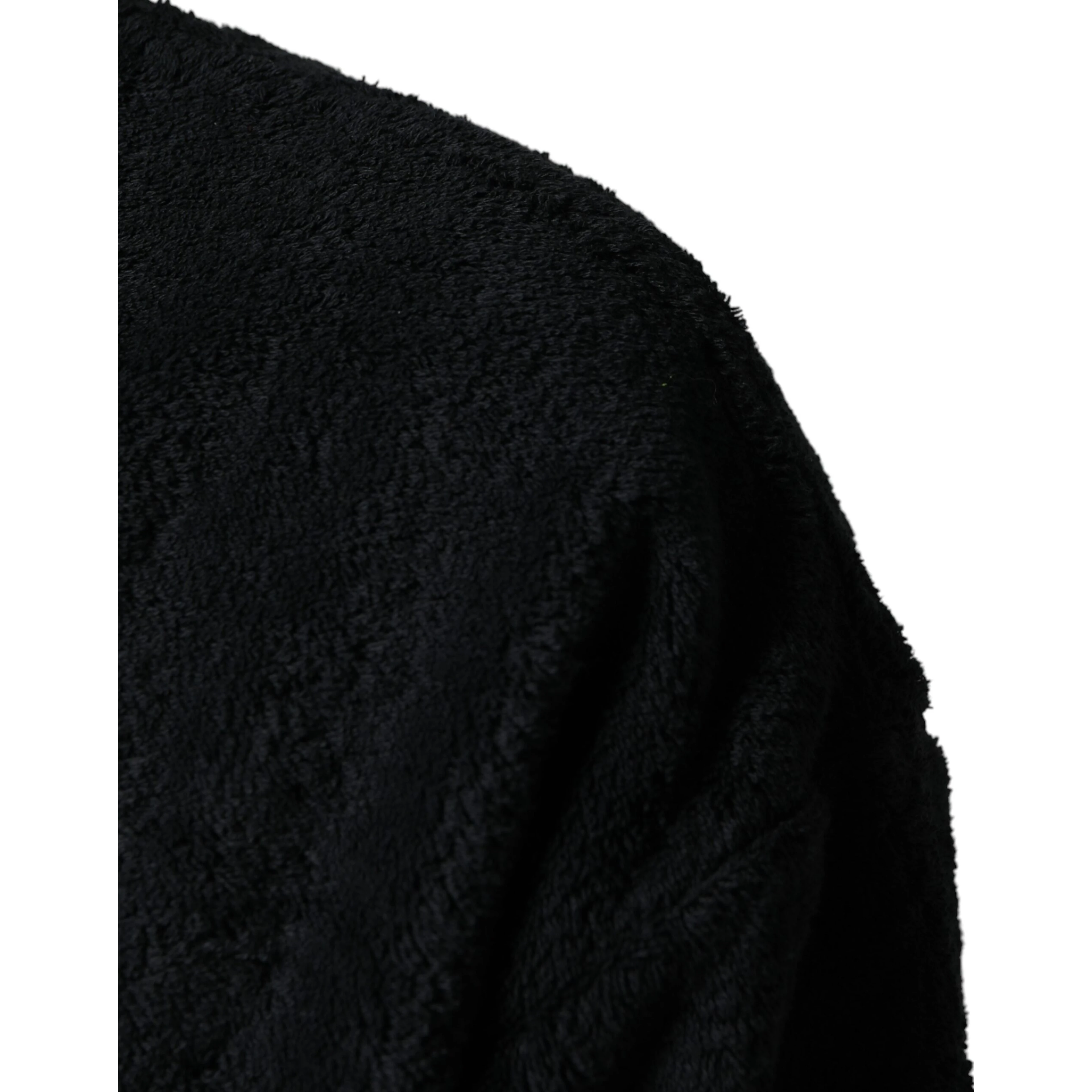 Black Cotton V-Neck Men Sweatshirt Sweater