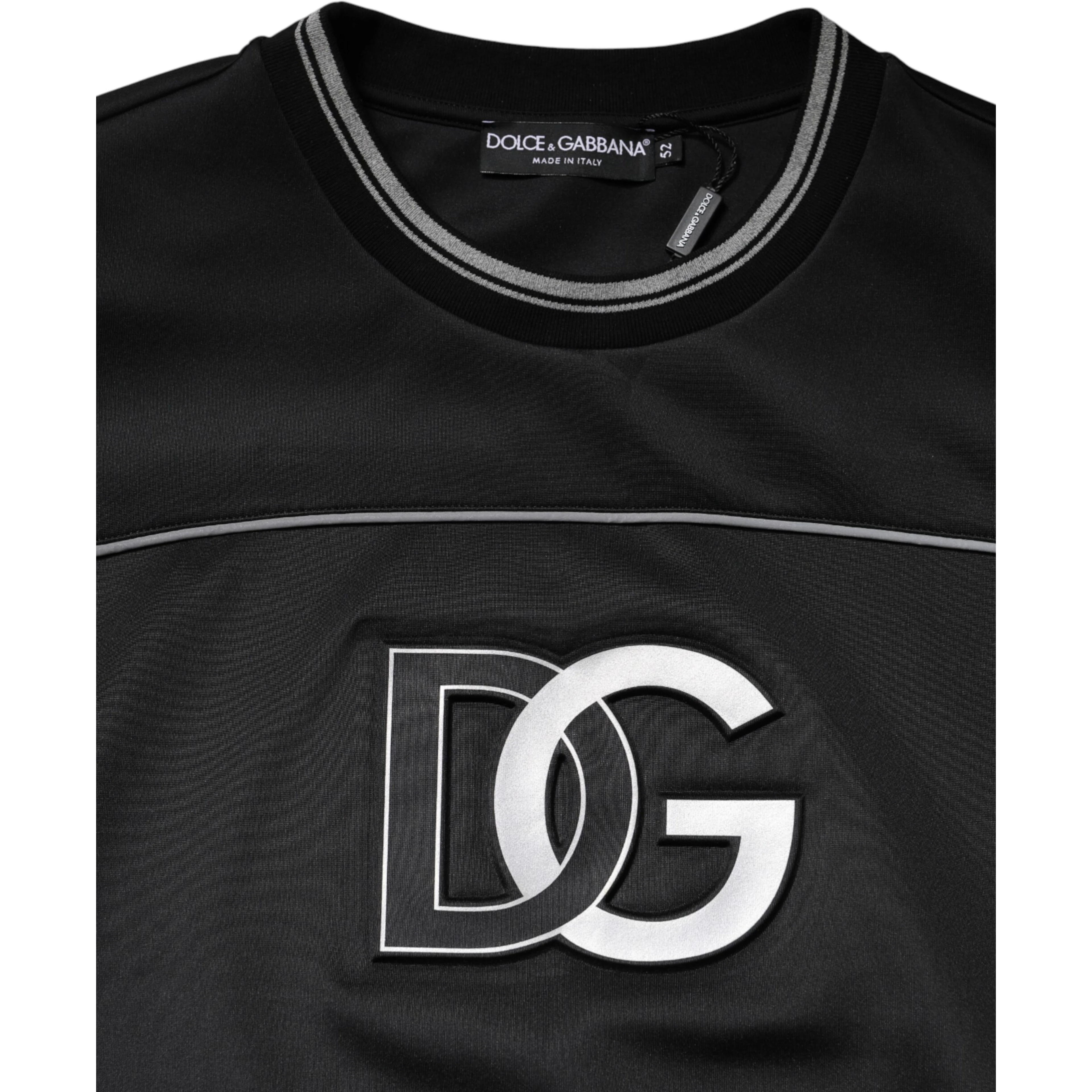 Black DG Logo Crew Neck Sweatshirt Sweater