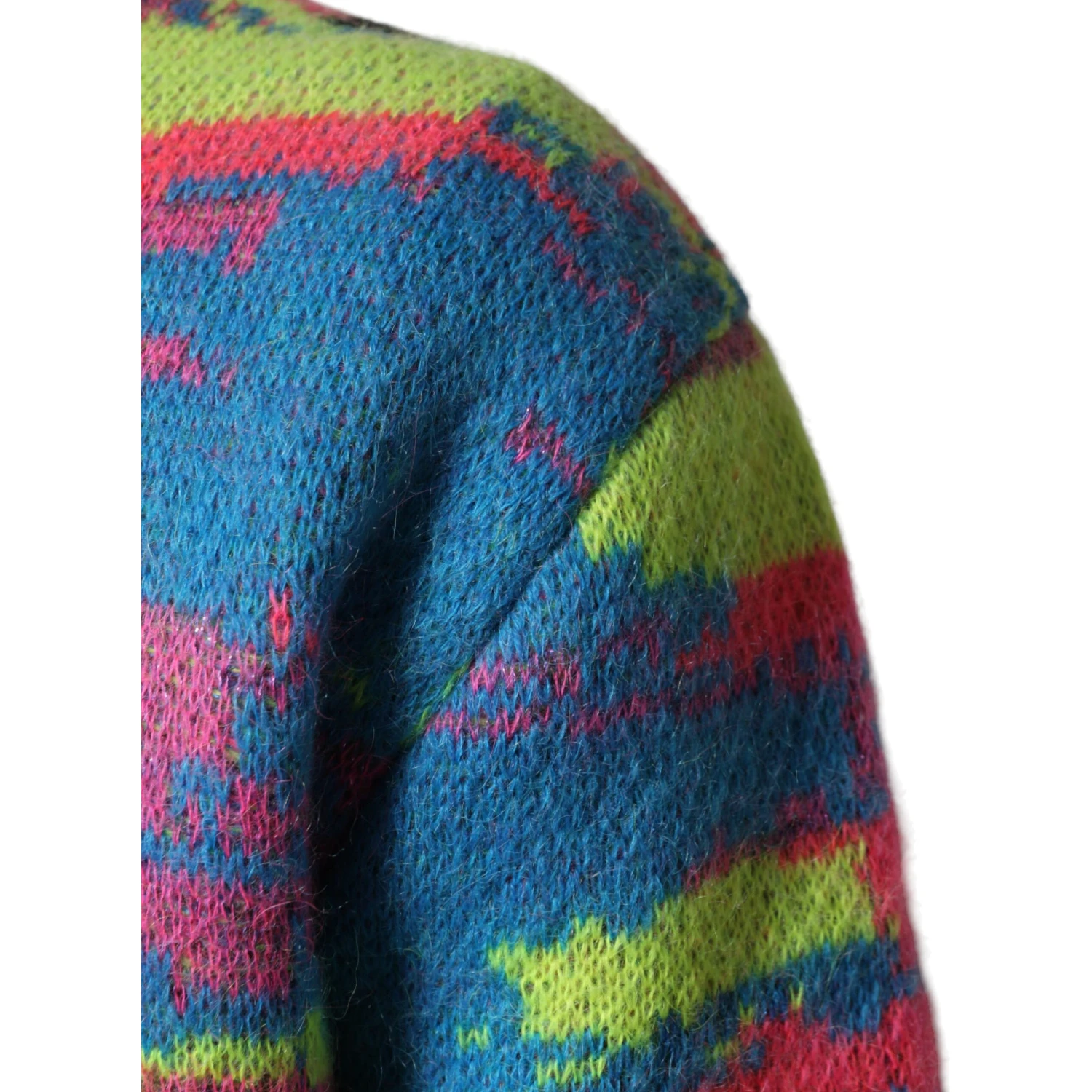 Multicolor Men Crew Neck Pullover Sweater