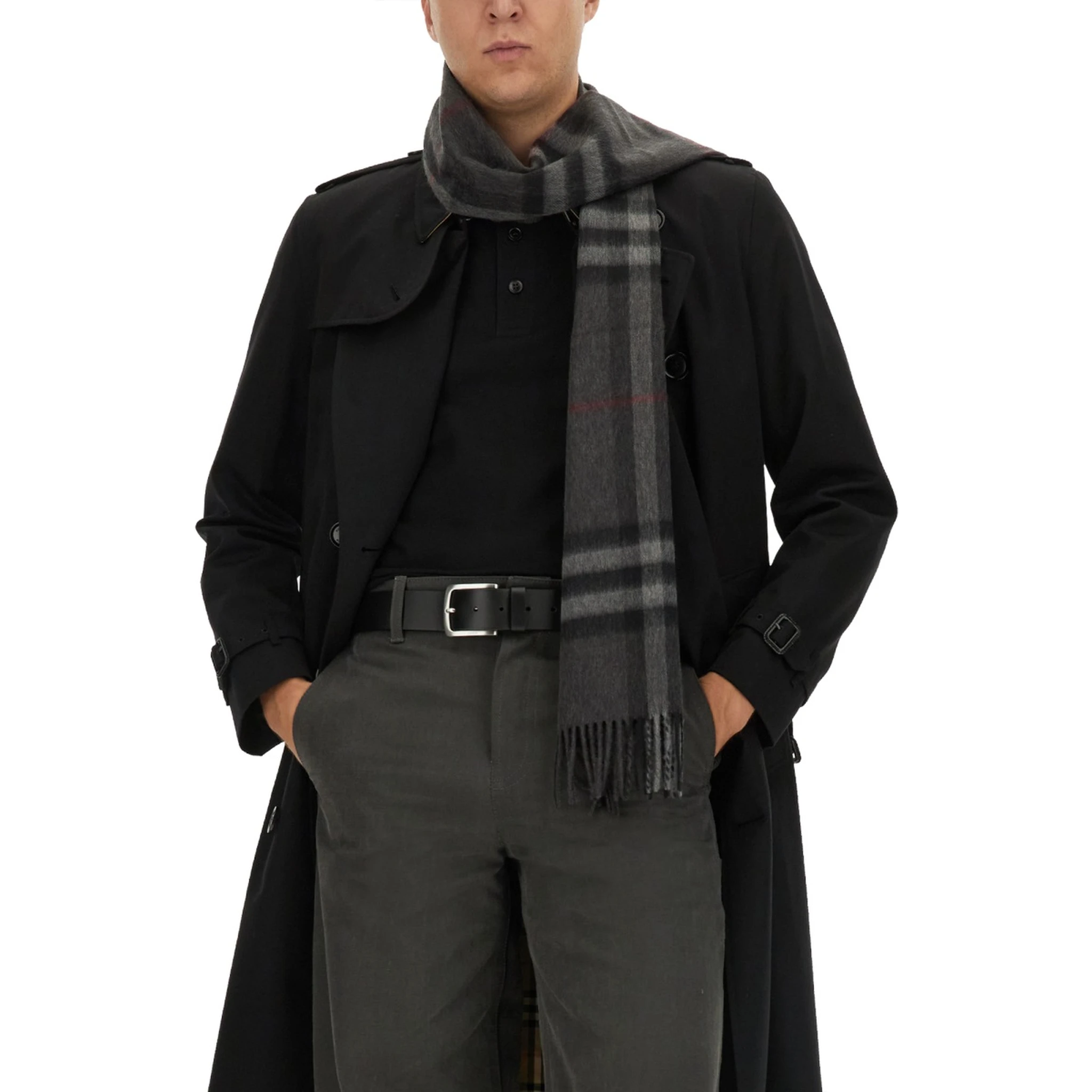 CASHMERE CHECK SCARF