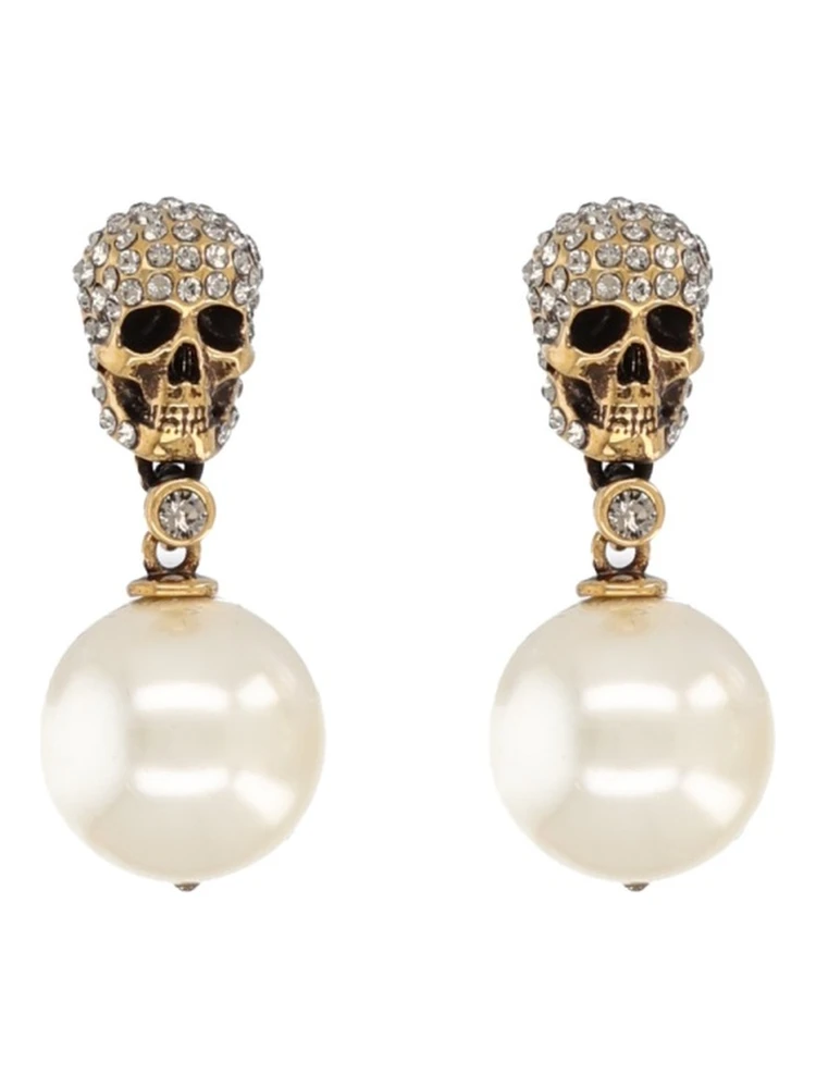 SKULL EARRINGS WITH PAVÉ