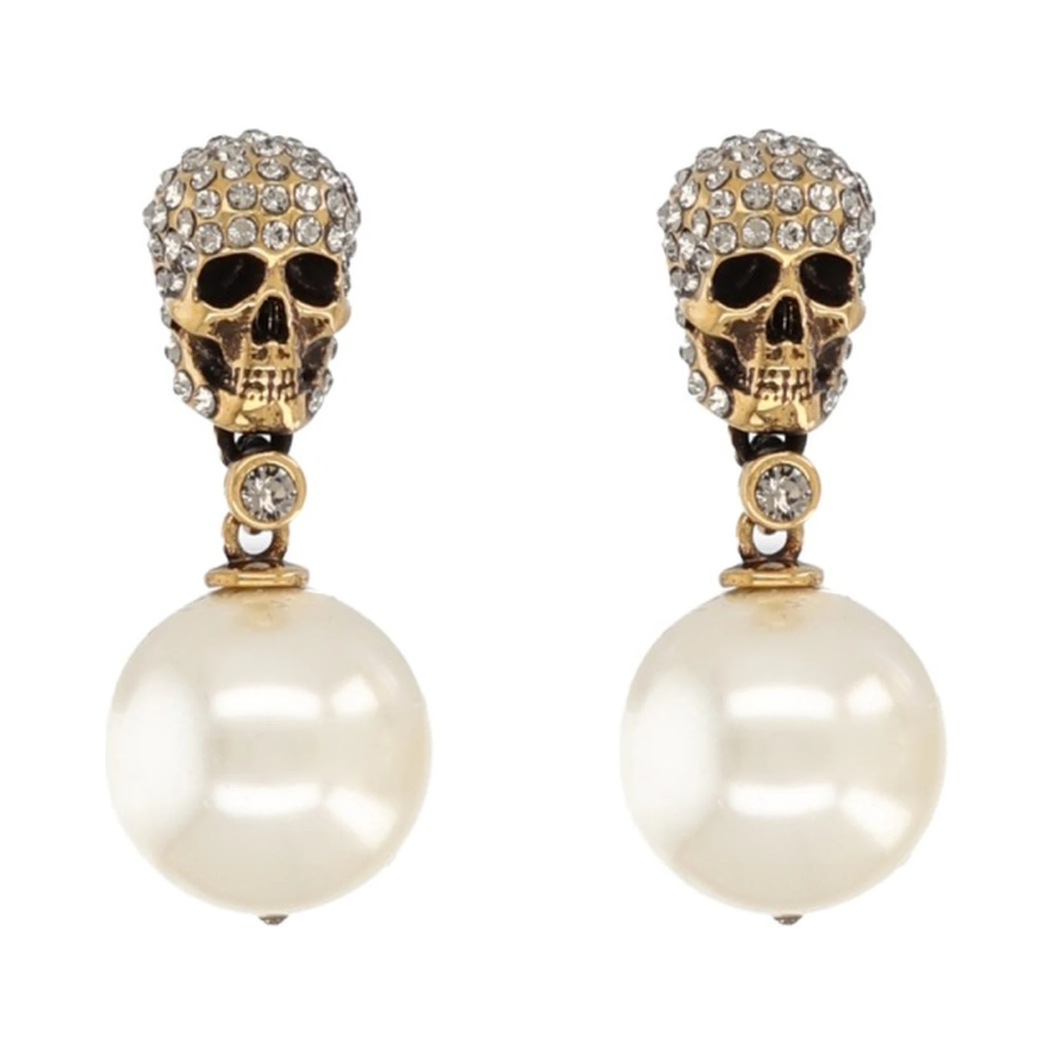 SKULL EARRINGS WITH PAVÉ