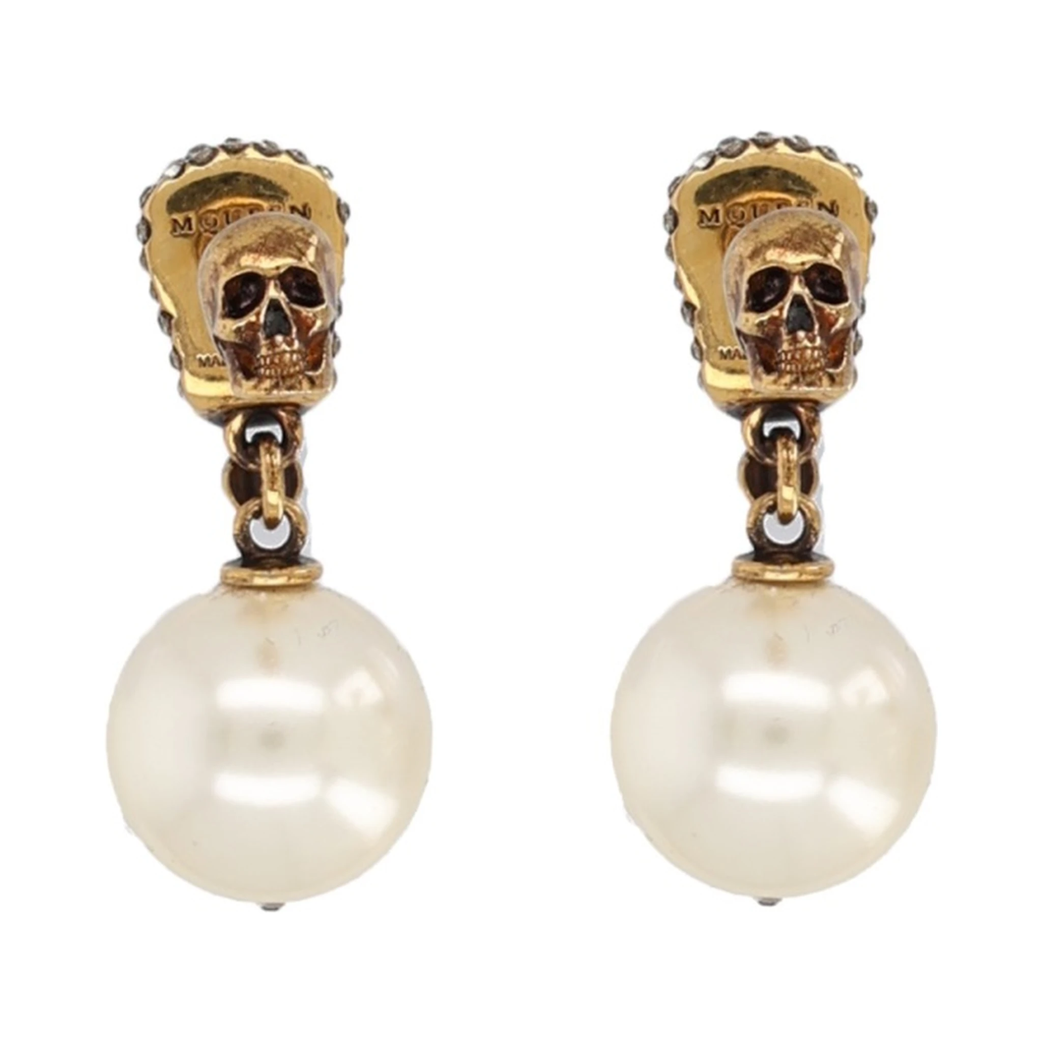 SKULL EARRINGS WITH PAVÉ
