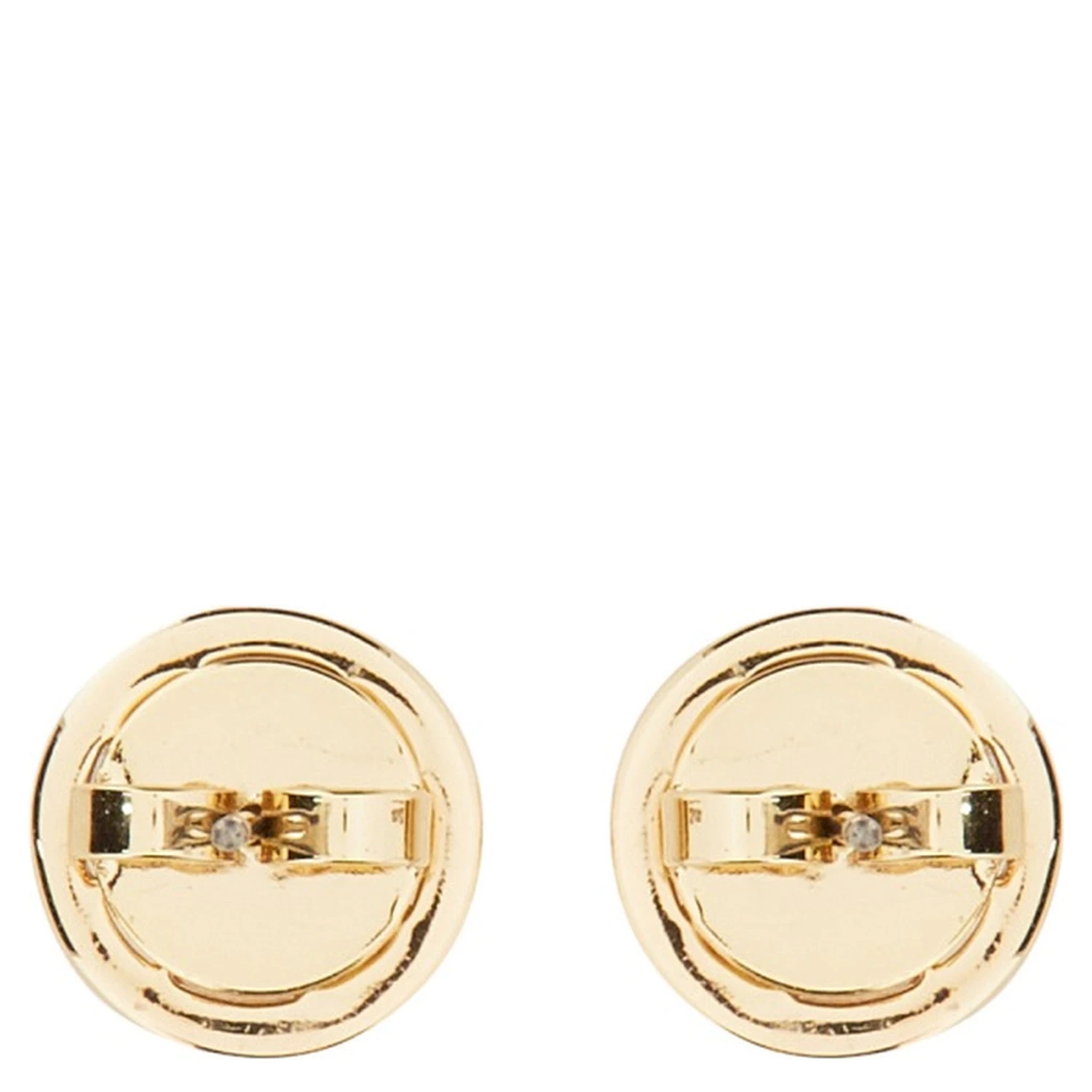 ORECCHINI CIRCLE-STUD CRYSTAL LOGO