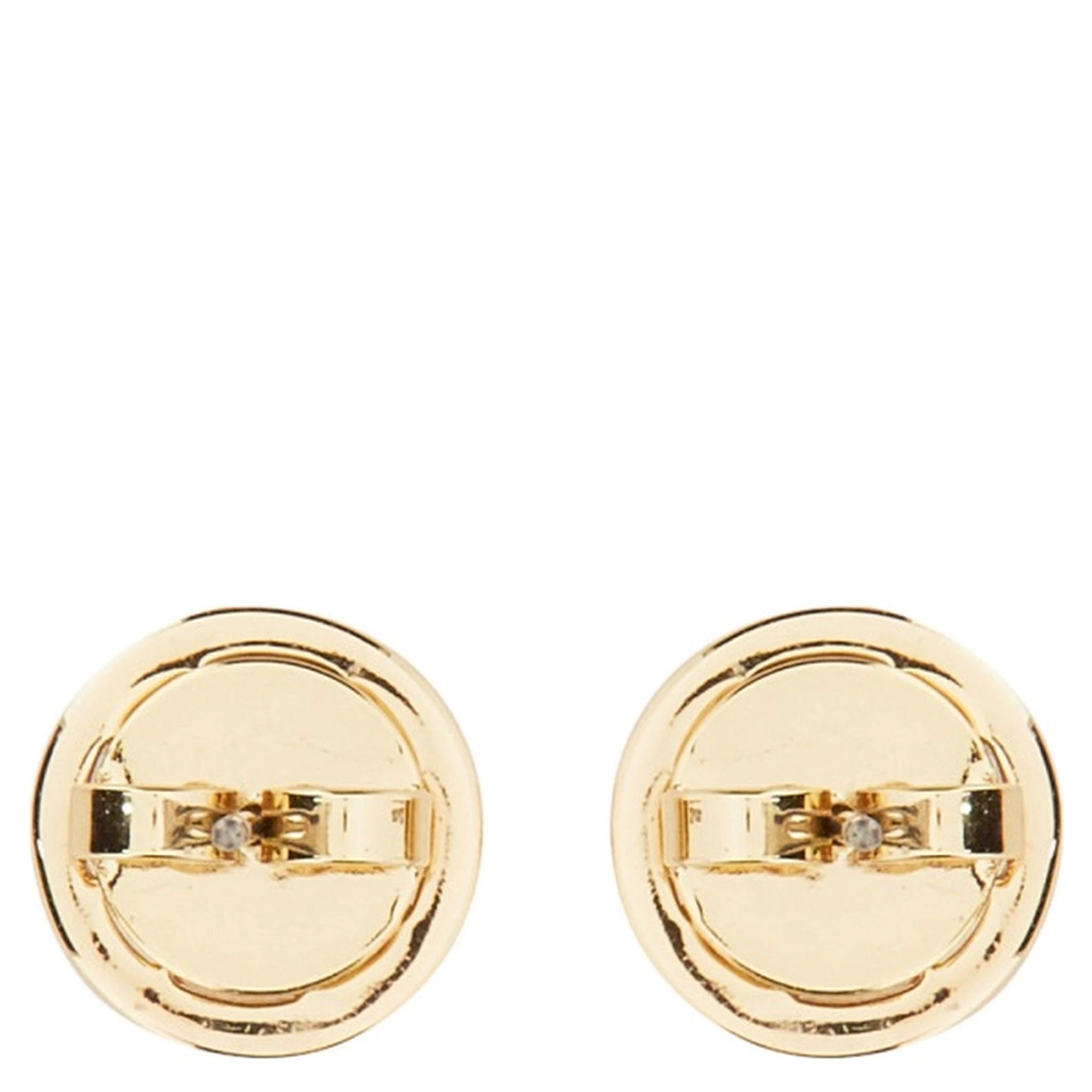 ORECCHINI CIRCLE-STUD CRYSTAL LOGO