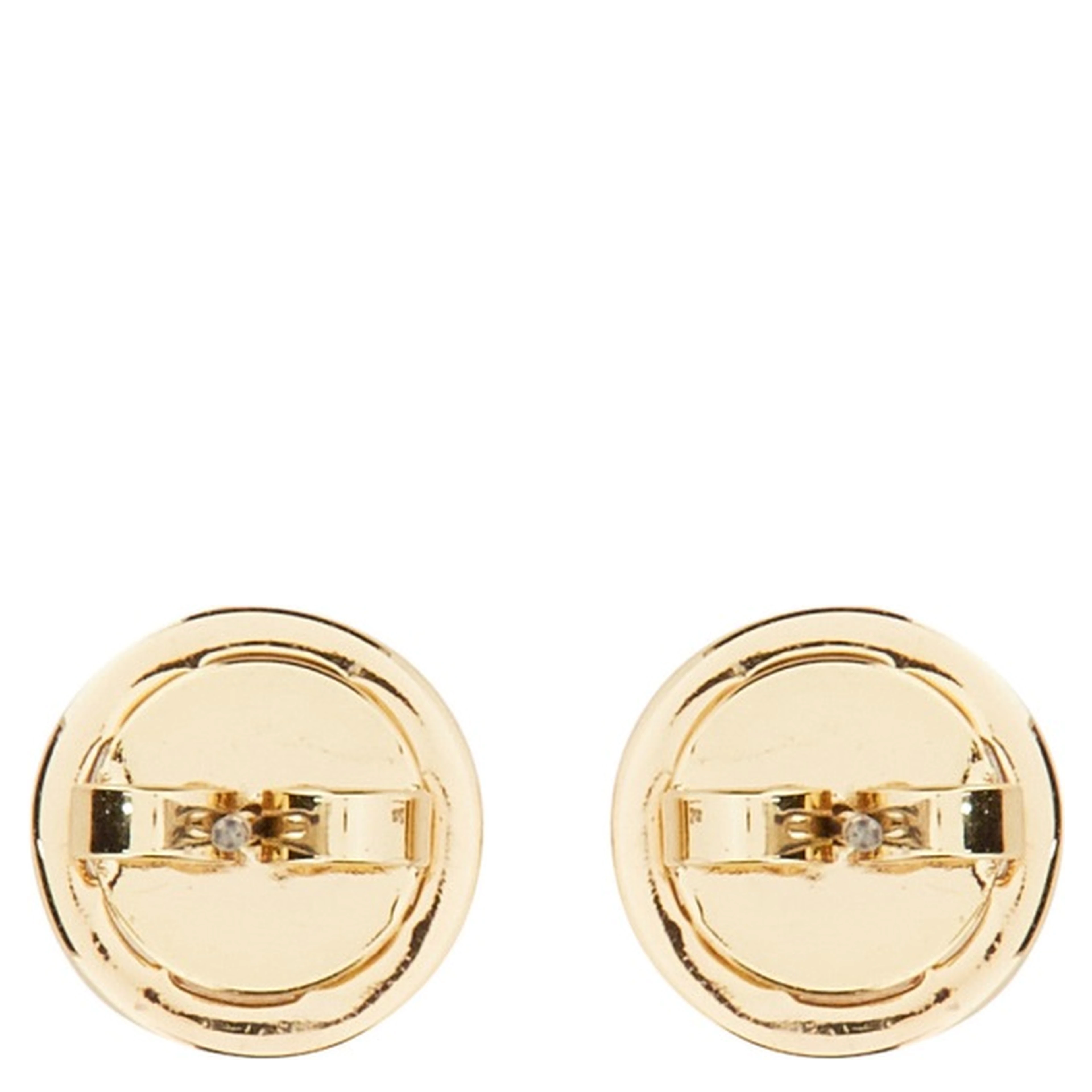 ORECCHINI CIRCLE-STUD CRYSTAL LOGO