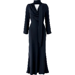 LONG DRAPED DRESS