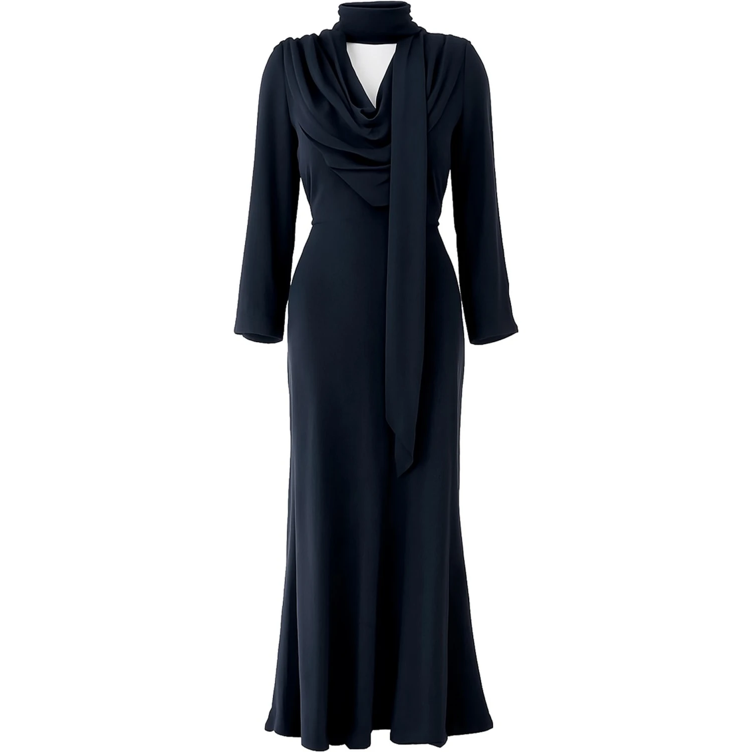 LONG DRAPED DRESS
