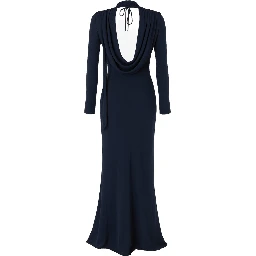 LONG DRAPED DRESS