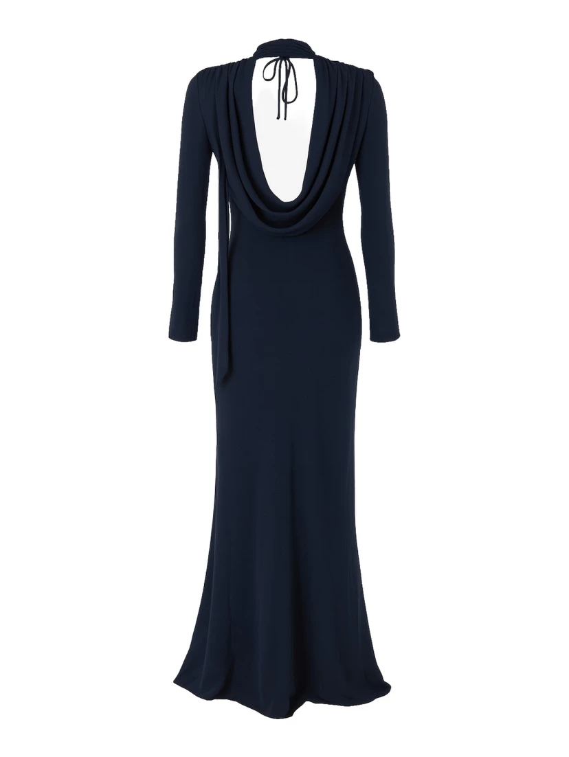 LONG DRAPED DRESS