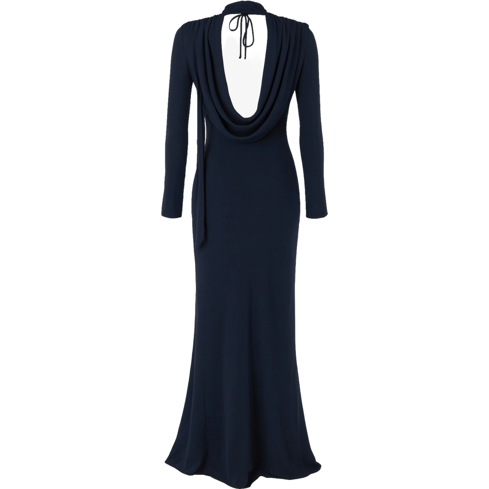 LONG DRAPED DRESS