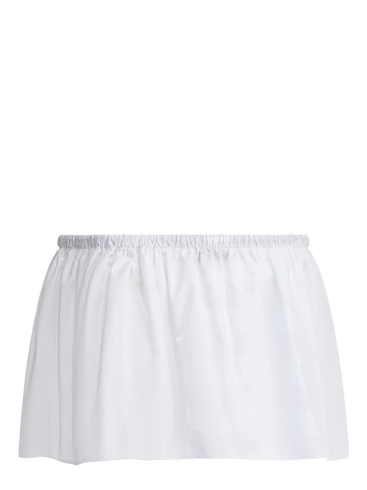Cotton short skirt in cotton alternative