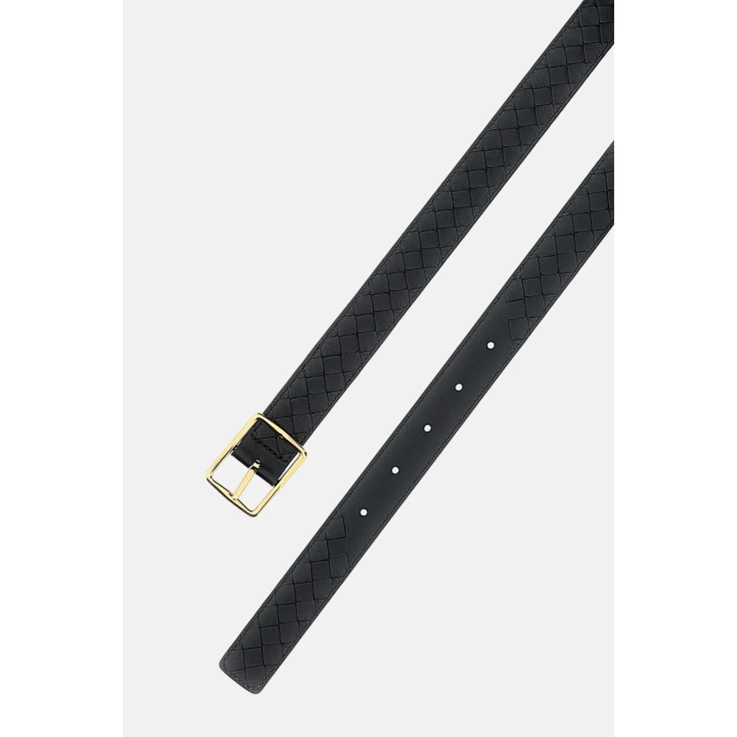 "Woven" leather belt