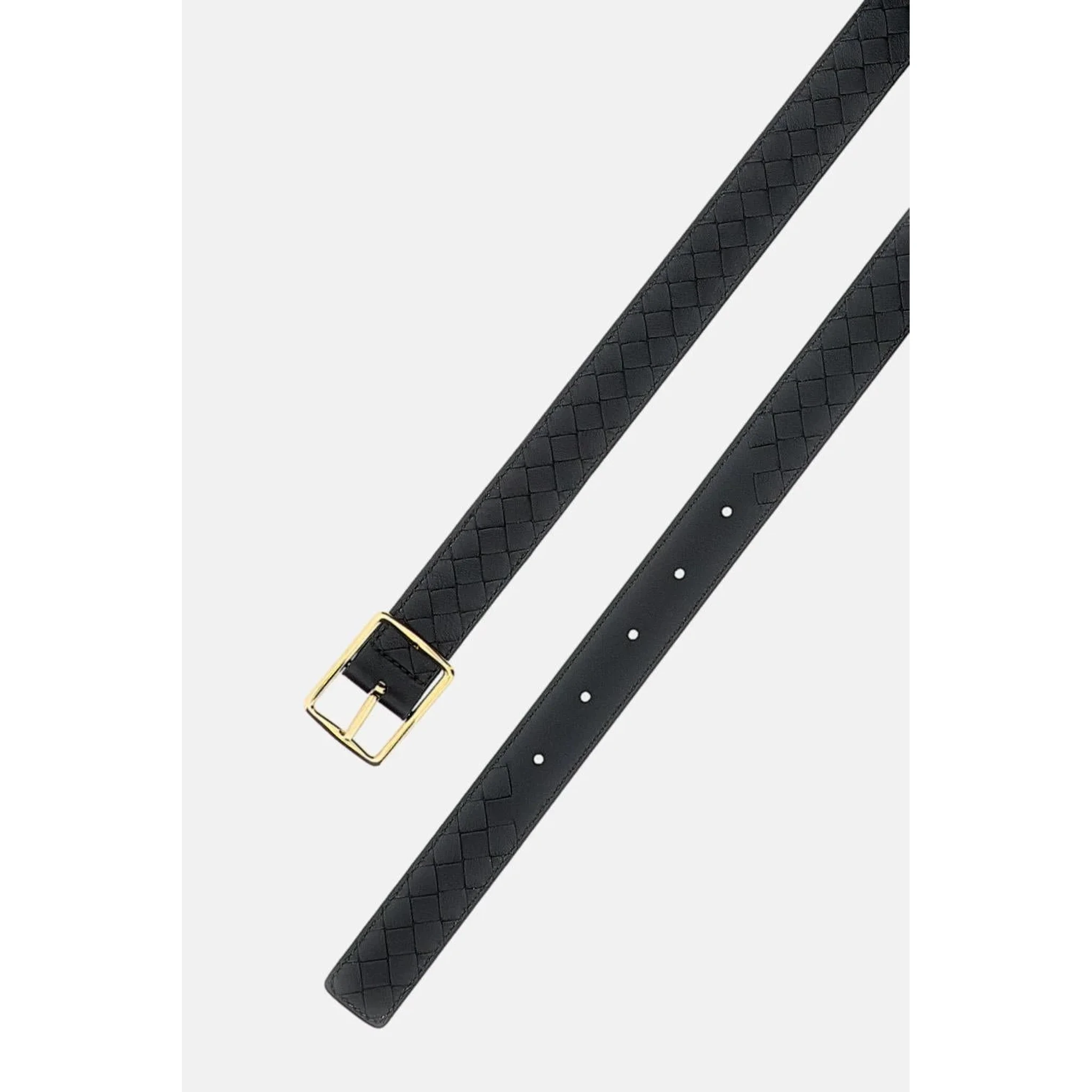 "Woven" leather belt