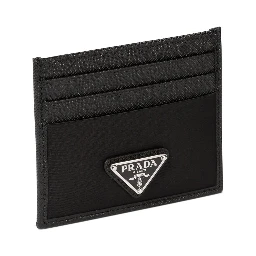 Re-Nylon and Saffiano leather cards holder