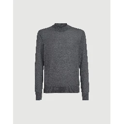 Turtleneck knitwear in blend silk