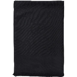 Black Scarf with GG All-Over Motif in Wool Woman