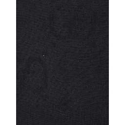 Black Scarf with GG All-Over Motif in Wool Woman