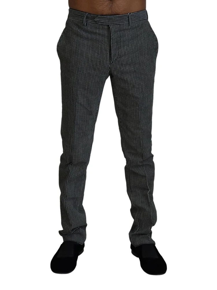 Black Cotton Dress Pants