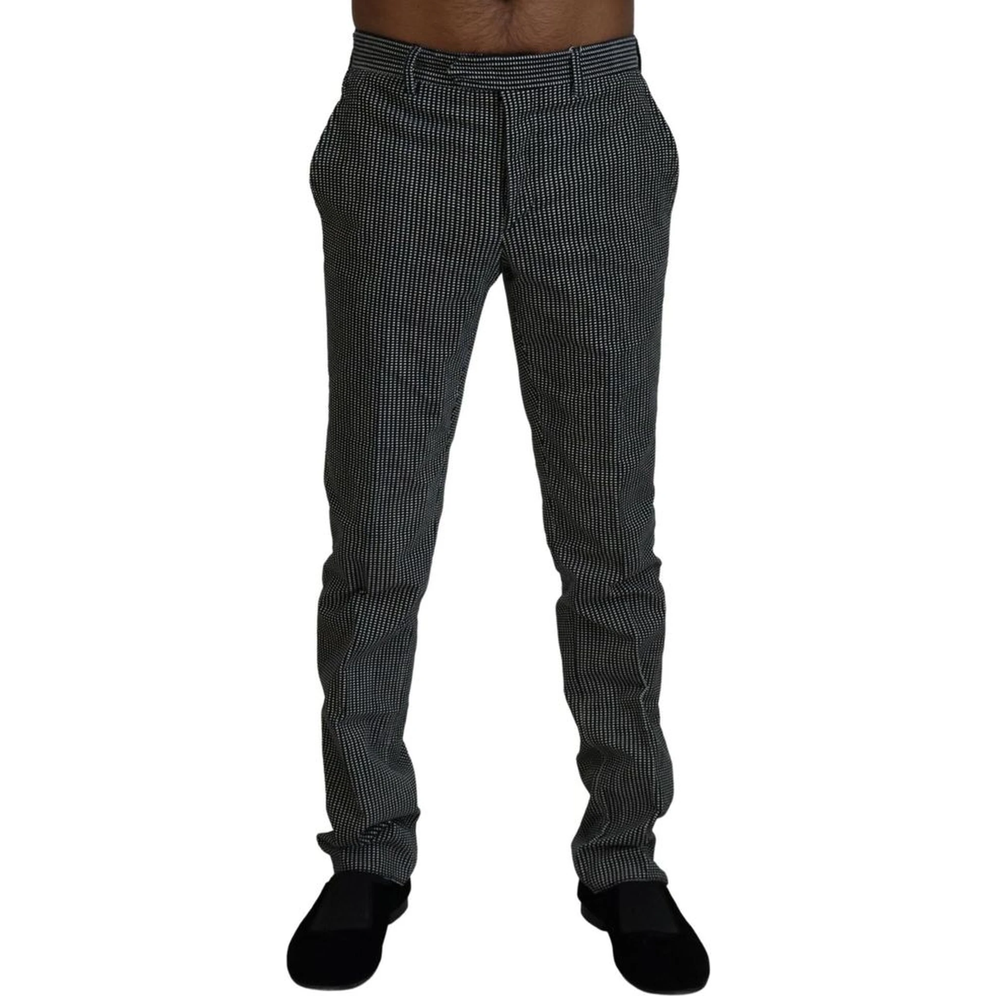 Black Cotton Dress Pants