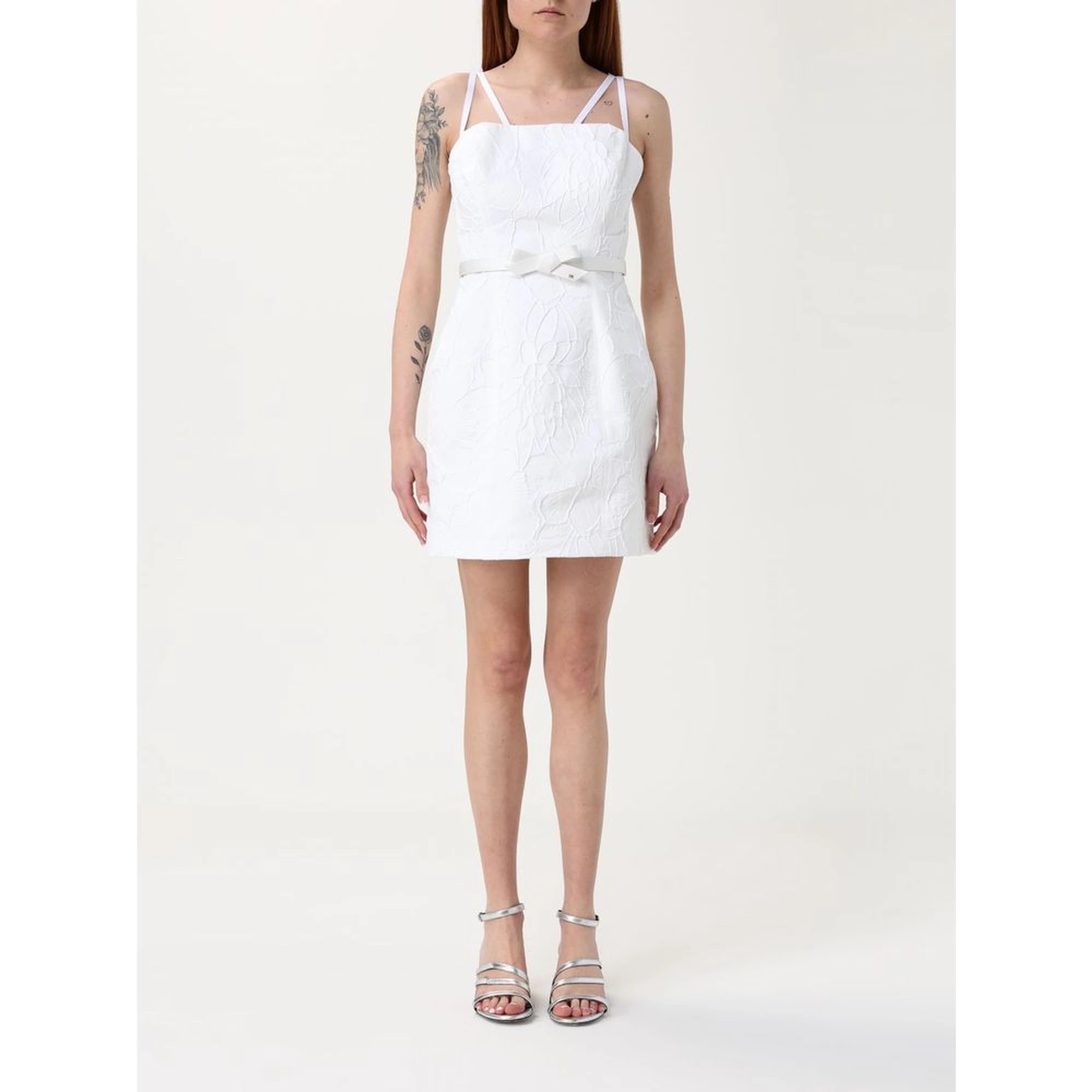 Bicolor Polyester Casual Dress