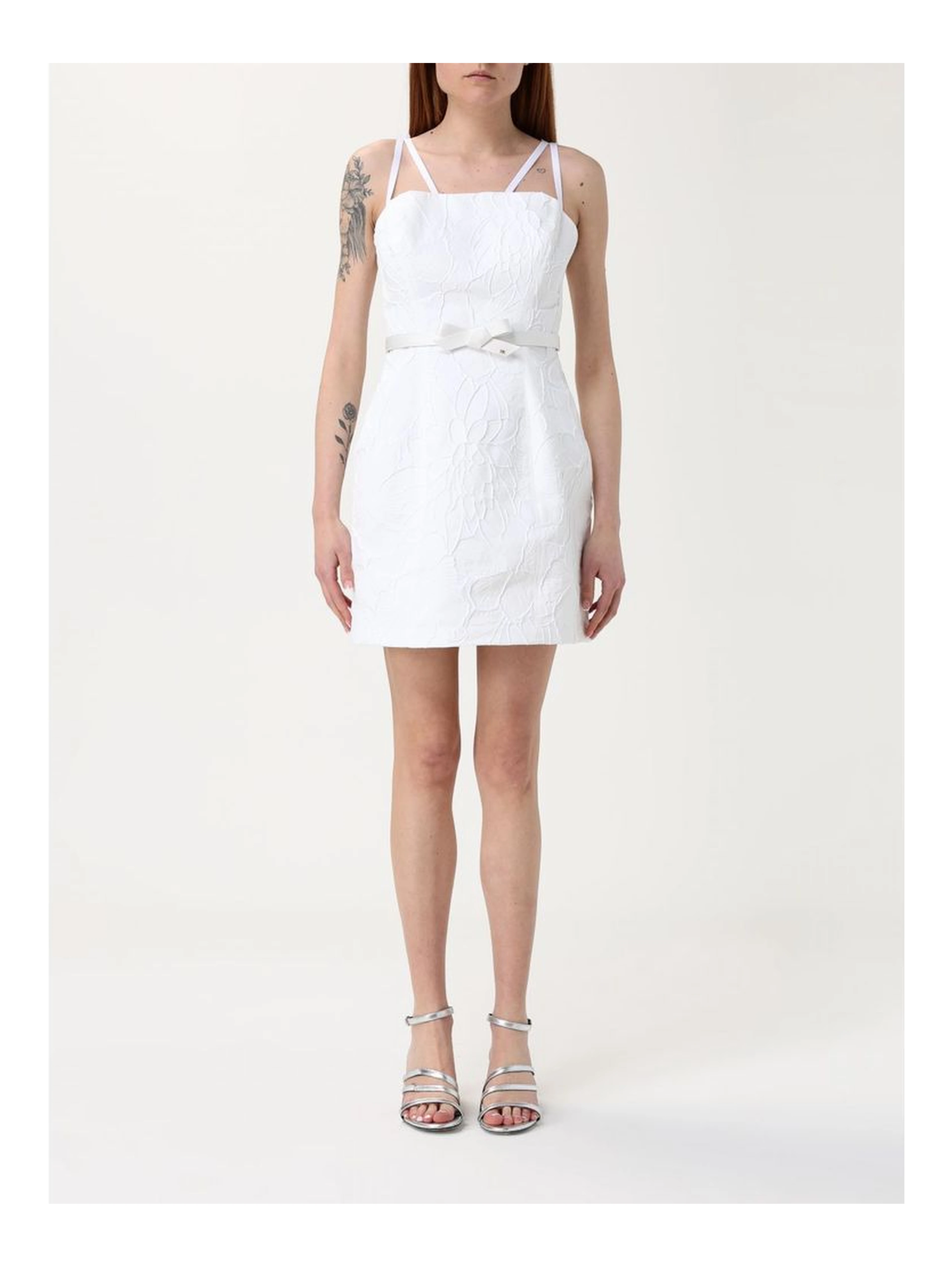 Bicolor Polyester Casual Dress