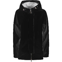 Black Polyester Rain Coat