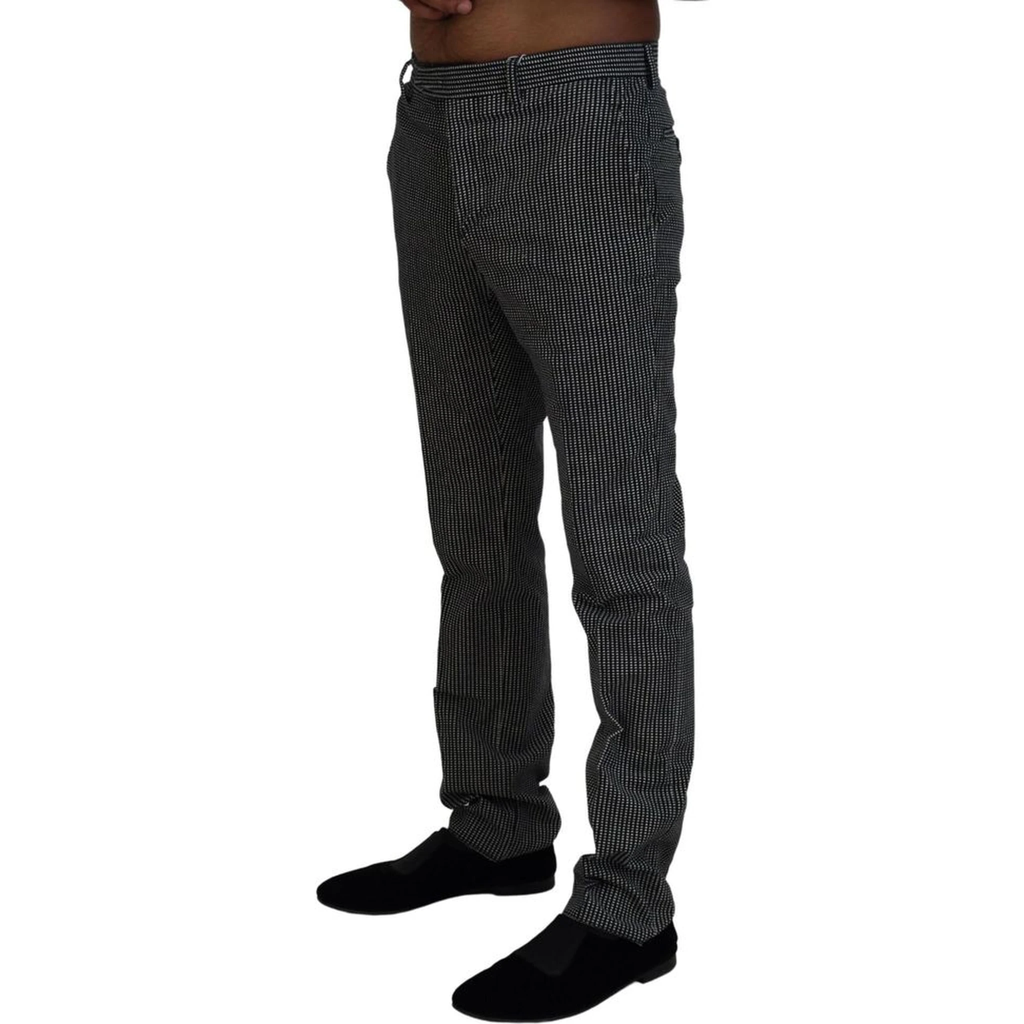 Black Cotton Dress Pants