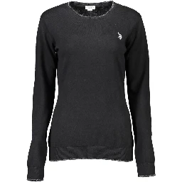 Black Cotton Sweatshirt