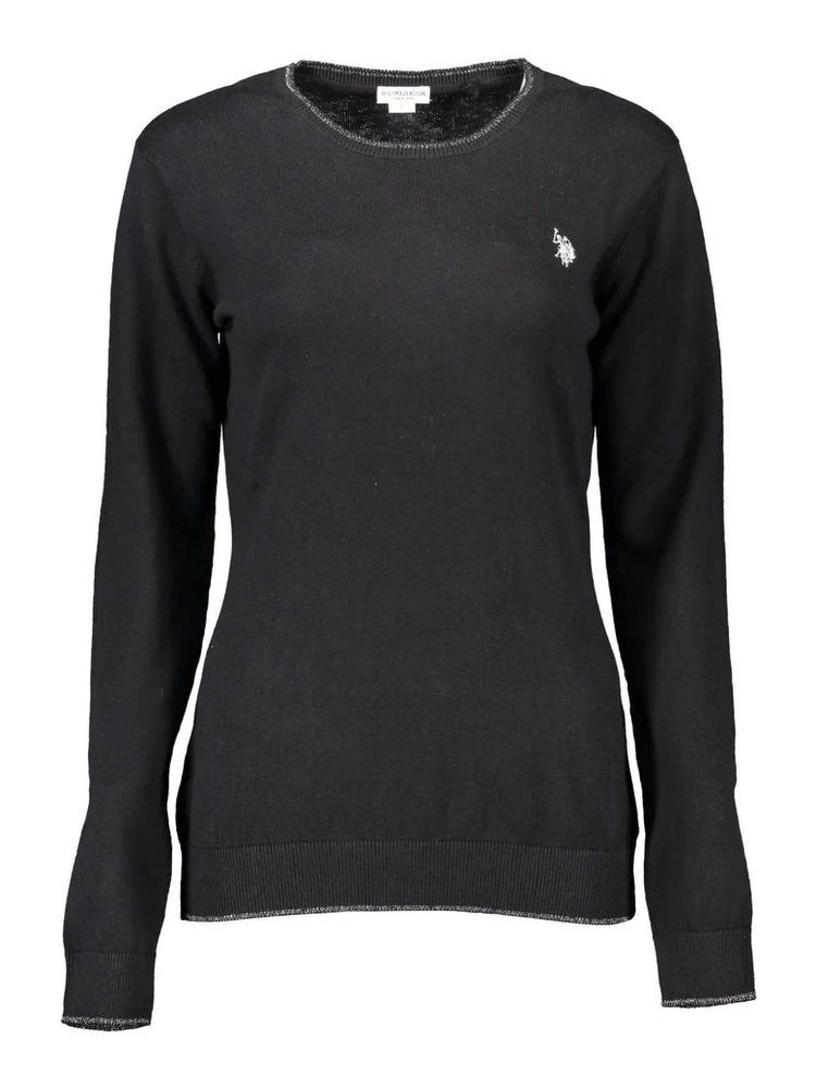 Black Cotton Sweatshirt