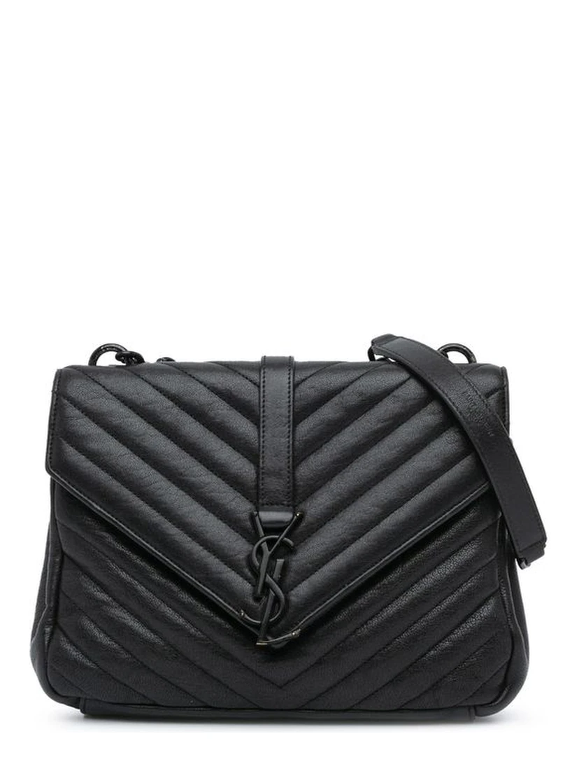 Black Leather Satchel Bag
