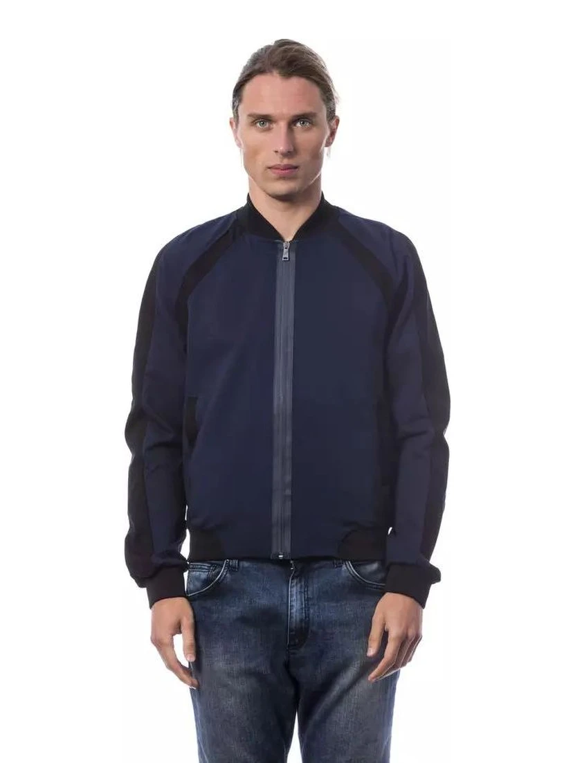 Blue Viscose Bomber