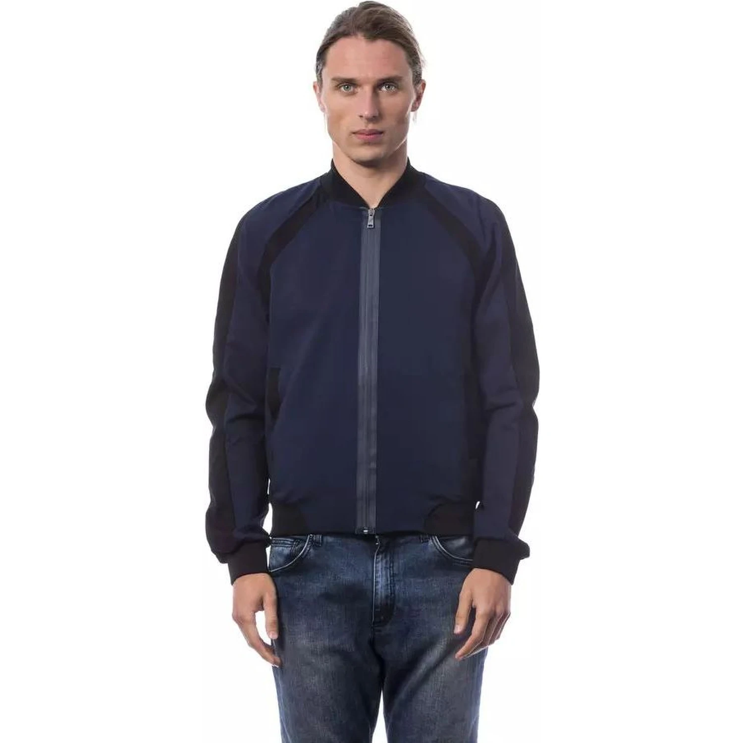 Blue Viscose Bomber