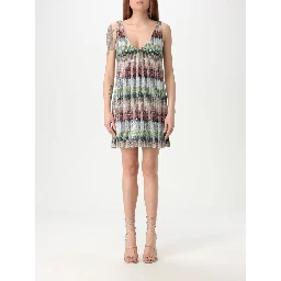 Bicolor Viscose Cocktail Dress