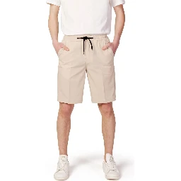 Beige Nylon Shorts