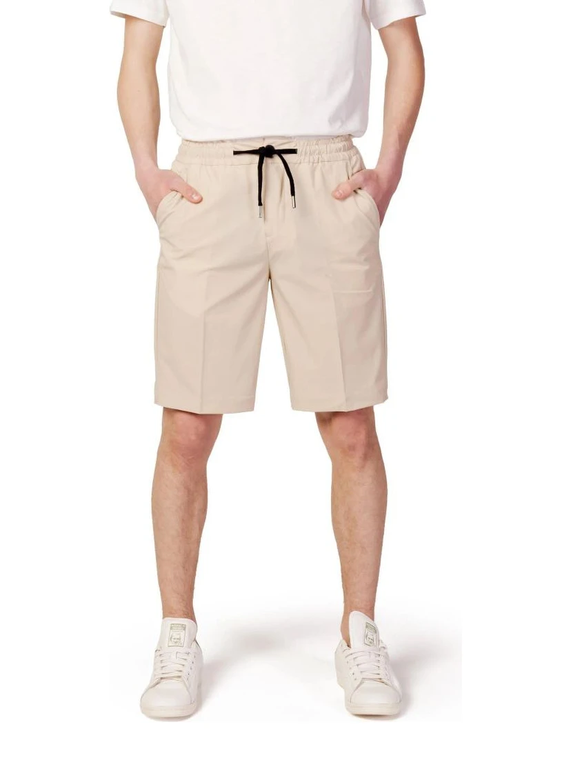 Beige Nylon Shorts
