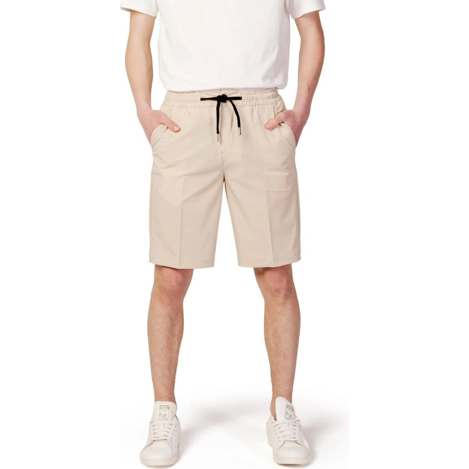 Beige Nylon Shorts