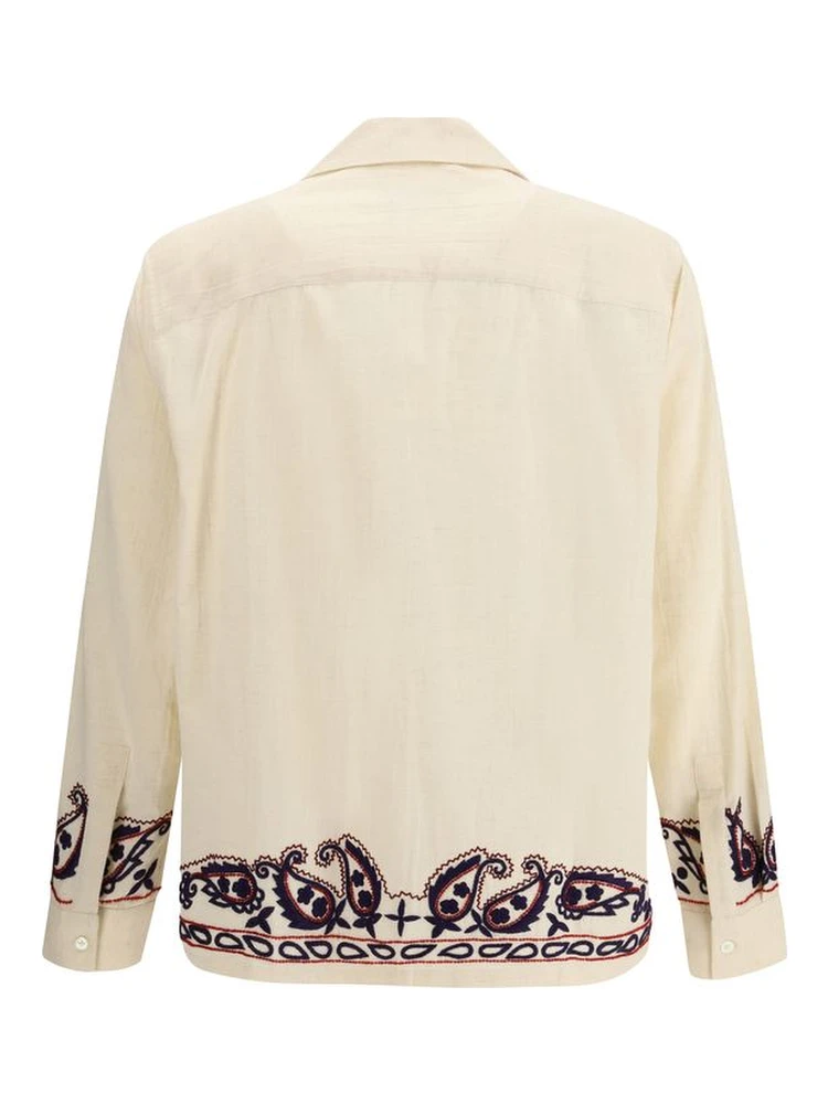 Cream Silk Pattern Shirt alternative