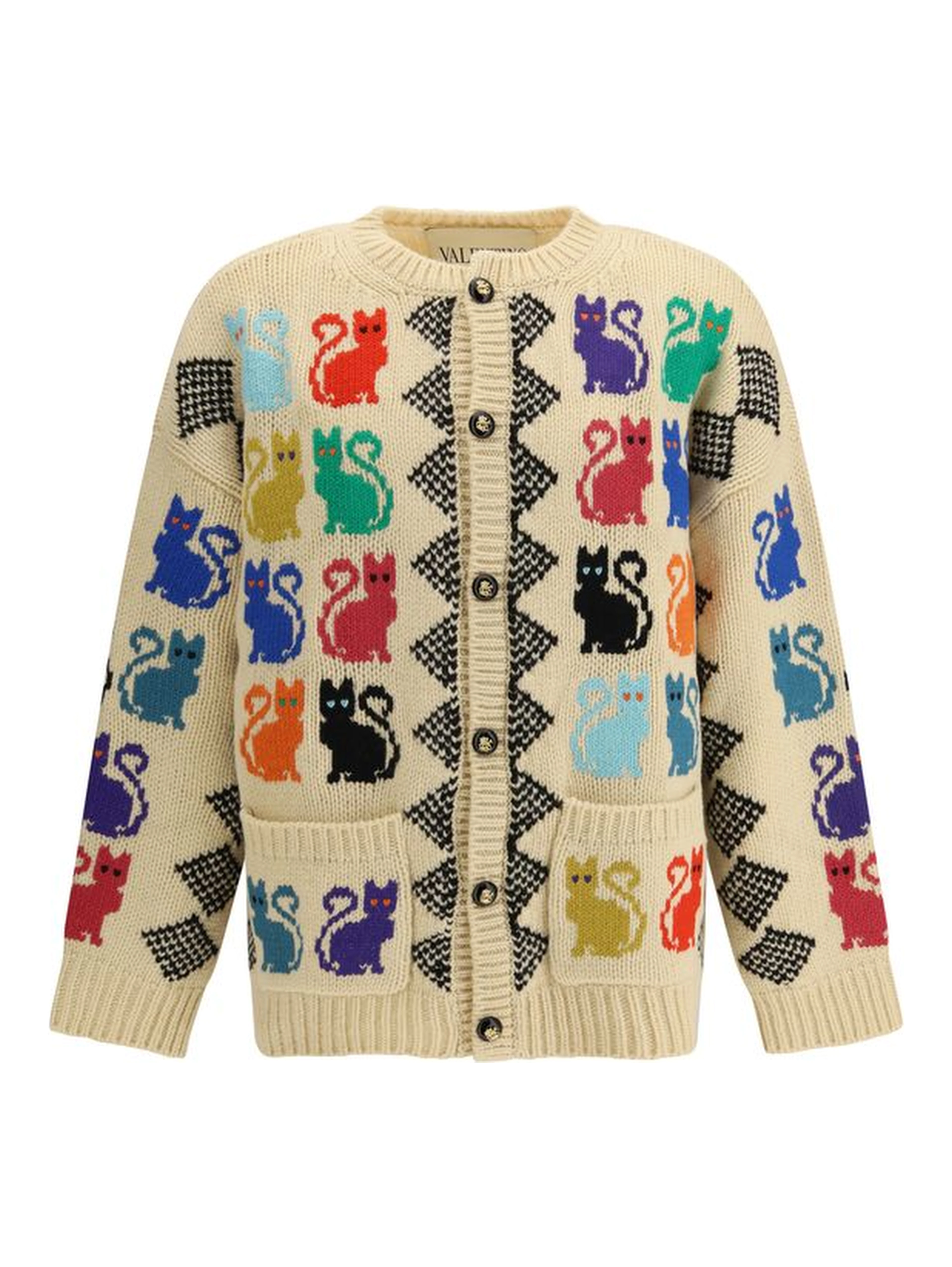 Multicolor Wool Cardigan