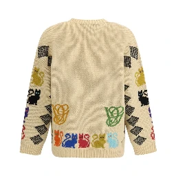 Multicolor Wool Cardigan